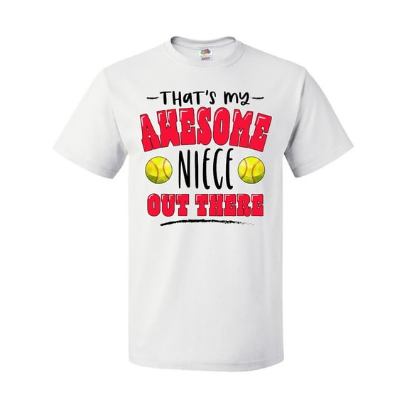 Inktastic That's My Awesome Niece out There with Softballs T-Shirt