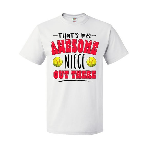 Inktastic That's My Awesome Niece out There with Softballs T-Shirt