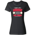 thumbnail image 1 of Inktastic That's My Awesome Sister Out There with Volleyballs Women's T-Shirt, 1 of 5