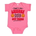 thumbnail image 1 of Inktastic That's My Awesome Sister out There with Basketballs Boys or Girls Baby Bodysuit, 1 of 5