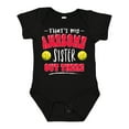thumbnail image 1 of Inktastic That's My Awesome Sister out There with Softballs Boys or Girls Baby Bodysuit, 1 of 5