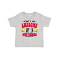 thumbnail image 1 of Inktastic That's My Awesome Sister out There with Softballs Boys or Girls Baby T-Shirt, 1 of 5