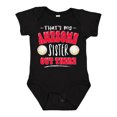 thumbnail image 1 of Inktastic That's My Awesome Sister out There with Volleyballs Boys or Girls Baby Bodysuit, 1 of 5