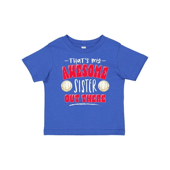 Inktastic That's My Awesome Sister out There with Volleyballs Boys or Girls Baby T-Shirt