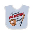 thumbnail image 1 of Inktastic That's My Big Brother out There Baseball Boys or Girls Baby Bib, 1 of 4