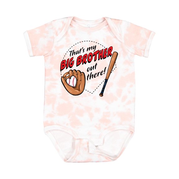 Inktastic That's My Big Brother out There Baseball Boys or Girls Baby Bodysuit