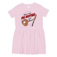thumbnail image 1 of Inktastic That's My Big Brother out There Baseball Girls Toddler Dress, 1 of 5
