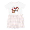 thumbnail image 1 of Inktastic That's My Big Brother out There- Baseball Girls Toddler Dress, 1 of 5