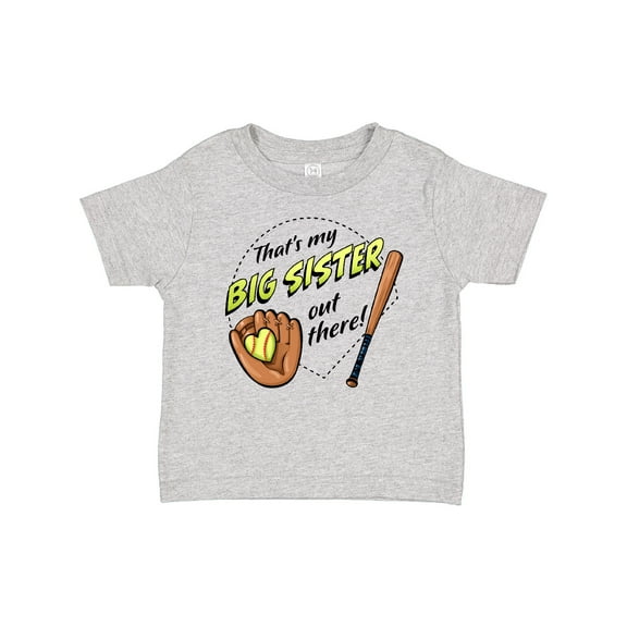 Inktastic That's My Big Sister out There Softball Boys or Girls Baby T-Shirt
