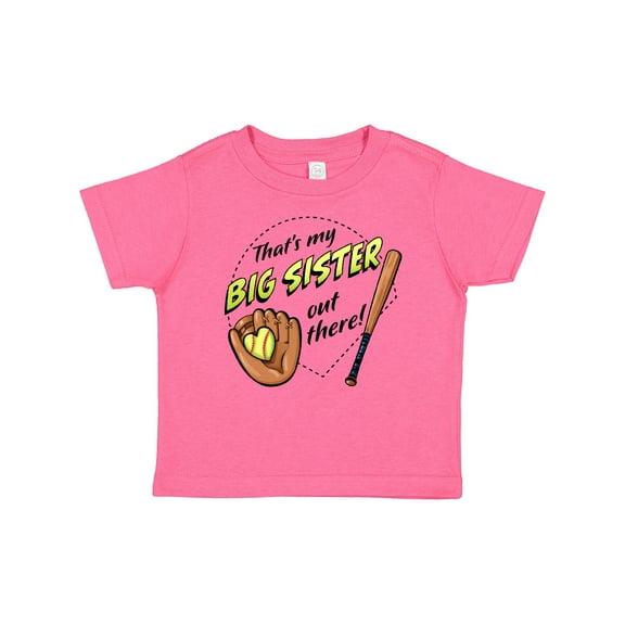Inktastic That's My Big Sister out There Softball Boys or Girls Baby T-Shirt
