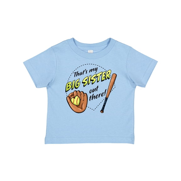Inktastic That's My Big Sister out There Softball Boys or Girls Baby T-Shirt