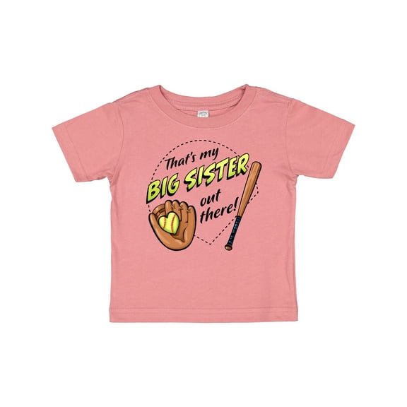 Inktastic That's My Big Sister out There Softball Boys or Girls Baby T-Shirt