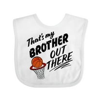 Inktastic That's My Brother out There Basketball Boys or Girls Baby Bib