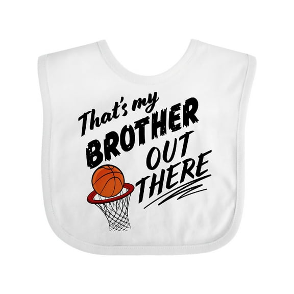 Inktastic That's My Brother out There Basketball Boys or Girls Baby Bib
