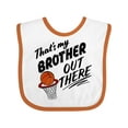 thumbnail image 1 of Inktastic That's My Brother out There Basketball Boys or Girls Baby Bib, 1 of 4