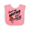 thumbnail image 1 of Inktastic That's My Brother out There Basketball Boys or Girls Baby Bib, 1 of 4