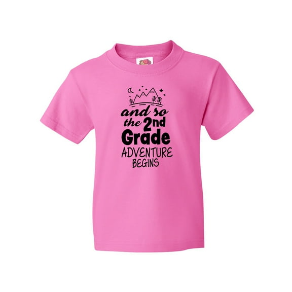 Inktastic The 2nd Grade Adventure Begins Youth T-Shirt