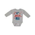 thumbnail image 1 of Inktastic The 4th of July- Boys or Girls Long Sleeve Baby Bodysuit, 1 of 5