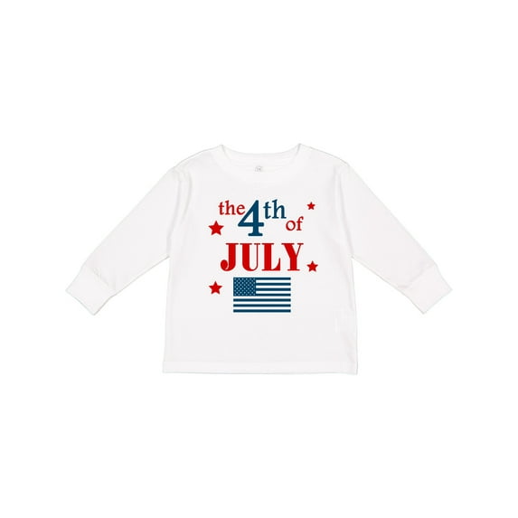Inktastic The 4th of July- Boys or Girls Long Sleeve Toddler T-Shirt