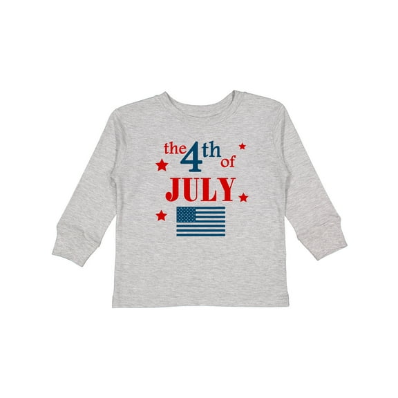 Inktastic The 4th of July- Boys or Girls Long Sleeve Toddler T-Shirt