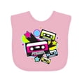 thumbnail image 1 of Inktastic The 80s Cassette Tapes Boys or Girls Baby Bib, 1 of 4