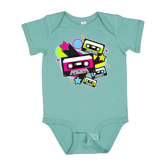 Inktastic The 80s Cassette Tapes Boys or Girls Baby Bodysuit
