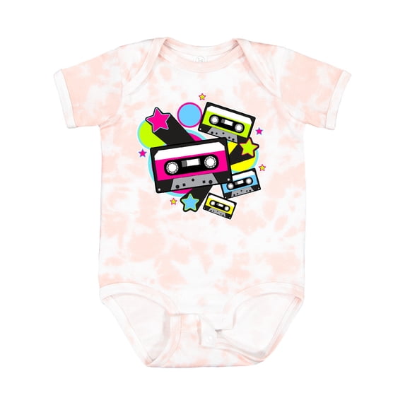 Inktastic The 80s Cassette Tapes Boys or Girls Baby Bodysuit