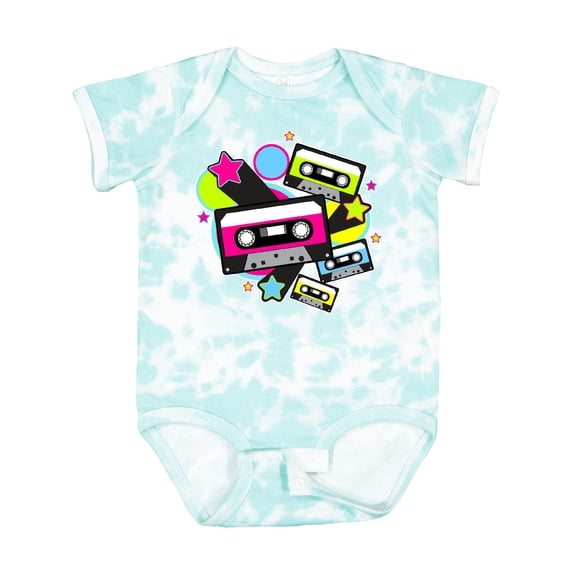 Inktastic The 80s Cassette Tapes Boys or Girls Baby Bodysuit