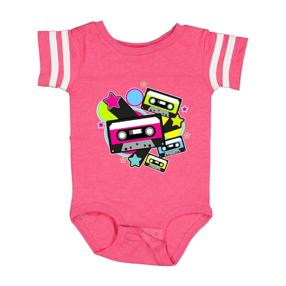 Inktastic The 80s Cassette Tapes Boys or Girls Baby Bodysuit