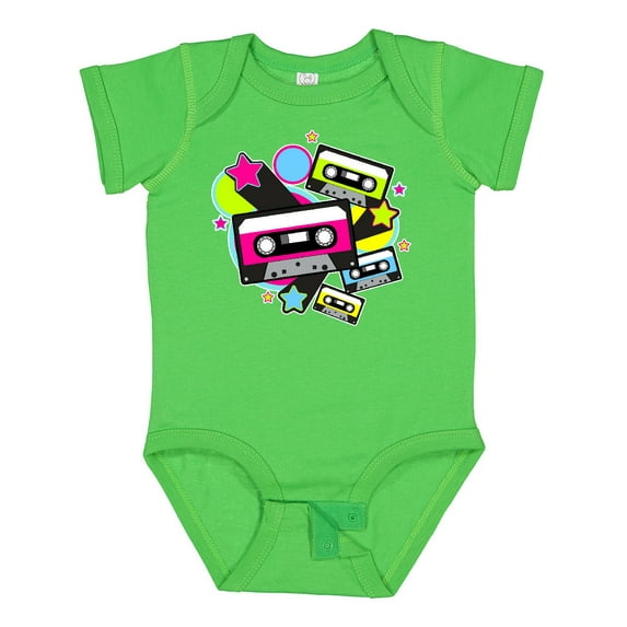 Inktastic The 80s Cassette Tapes Boys or Girls Baby Bodysuit