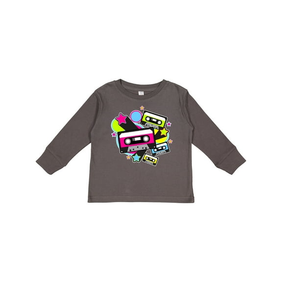 Inktastic The 80s Cassette Tapes Boys or Girls Long Sleeve Toddler T-Shirt
