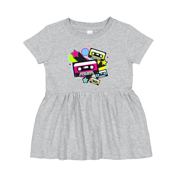Inktastic The 80s Cassette Tapes Girls Baby Dress