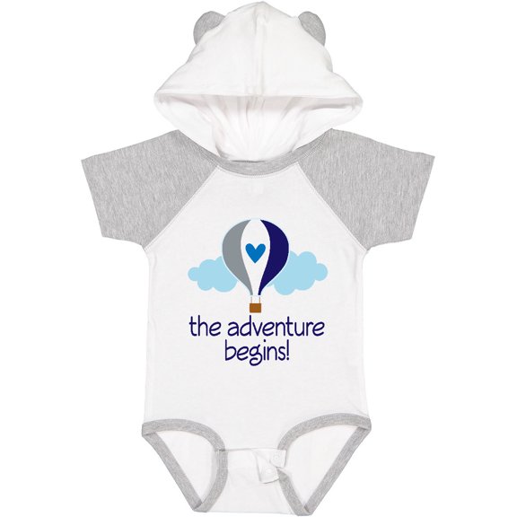 Inktastic The Adventure Begins Hot Air Balloon Boys Boys Baby Bodysuit
