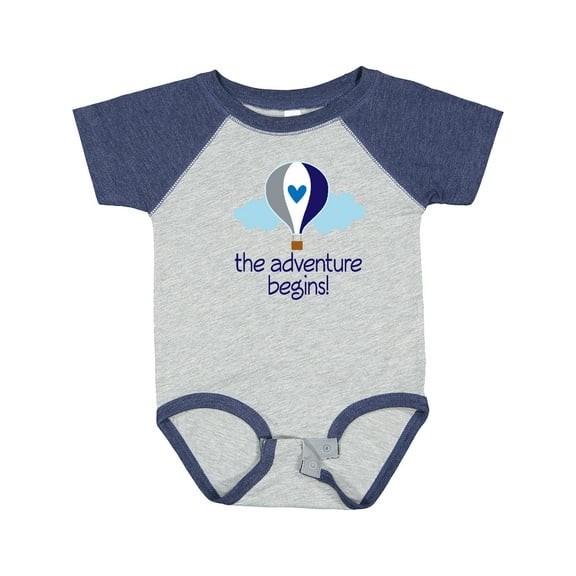 Inktastic The Adventure Begins Hot Air Balloon Boys Boys Baby Bodysuit