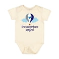 thumbnail image 1 of Inktastic The Adventure Begins Hot Air Balloon Boys Boys Baby Bodysuit, 1 of 5