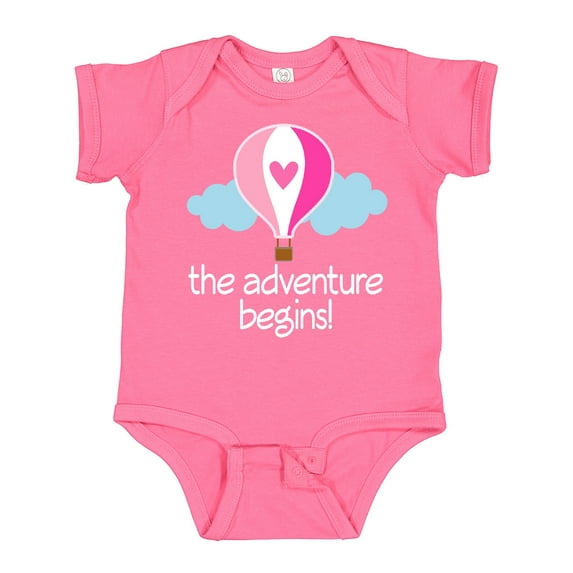 Inktastic The Adventure Begins Hot Air Balloon Girls Girls Baby Bodysuit