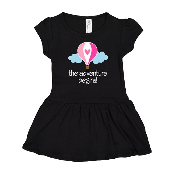 Inktastic The Adventure Begins Hot Air Balloon Girls Girls Baby Dress