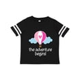thumbnail image 1 of Inktastic The Adventure Begins Hot Air Balloon Girls Girls Toddler T-Shirt, 1 of 5