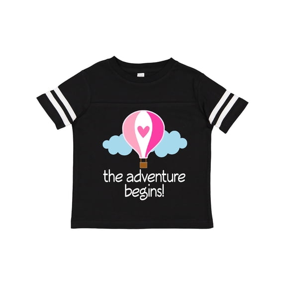 Inktastic The Adventure Begins Hot Air Balloon Girls Girls Toddler T-Shirt