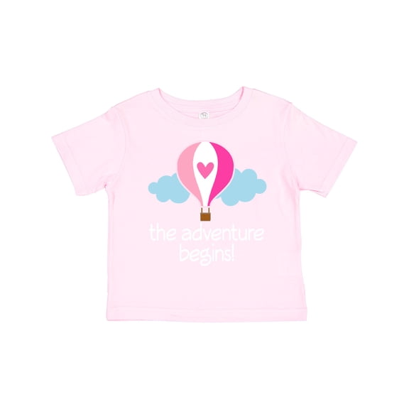 Inktastic The Adventure Begins Hot Air Balloon Girls Girls Toddler T-Shirt