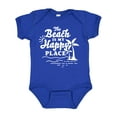 thumbnail image 1 of Inktastic The Beach is My Happy Place with Palm Trees Boys or Girls Baby Bodysuit, 1 of 5