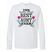 Inktastic The Best Aunt Ever Long Sleeve T-Shirt