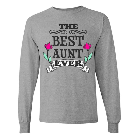 Inktastic The Best Aunt Ever Long Sleeve T-Shirt