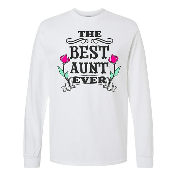 Inktastic The Best Aunt Ever Long Sleeve T-Shirt