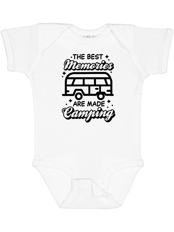 The Best Memories Are Made Camping with RV Boys or Girls Baby Bodysuit