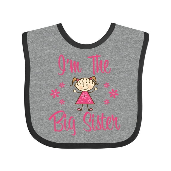 Inktastic The Big Sister Girls Baby Bib