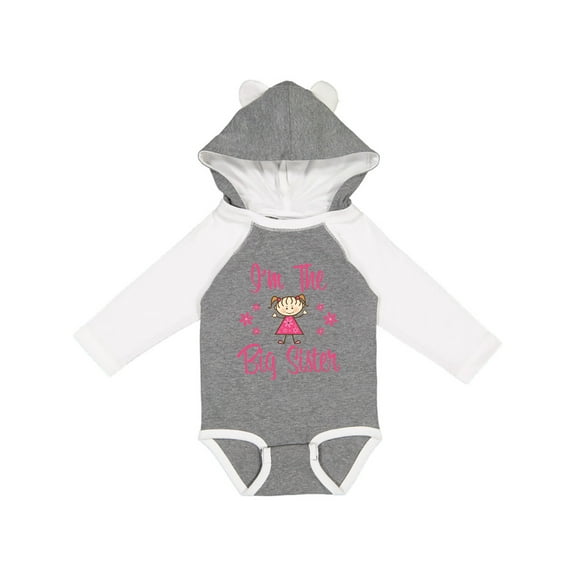 Inktastic The Big Sister Girls Long Sleeve Baby Bodysuit