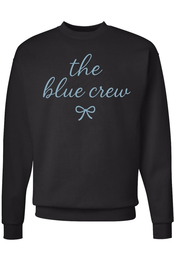 The Blue Crew Script Text Adult Sweatshirt