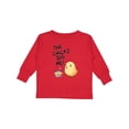 thumbnail image 1 of Inktastic The Chicks Dig Me Easter Baby Chick with Basket and Eggs Boys or Girls Long Sleeve Toddler T-Shirt, 1 of 5