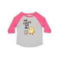 thumbnail image 1 of Inktastic The Chicks Dig Me Easter Baby Chick with Basket and Eggs Boys or Girls Toddler T-Shirt, 1 of 5
